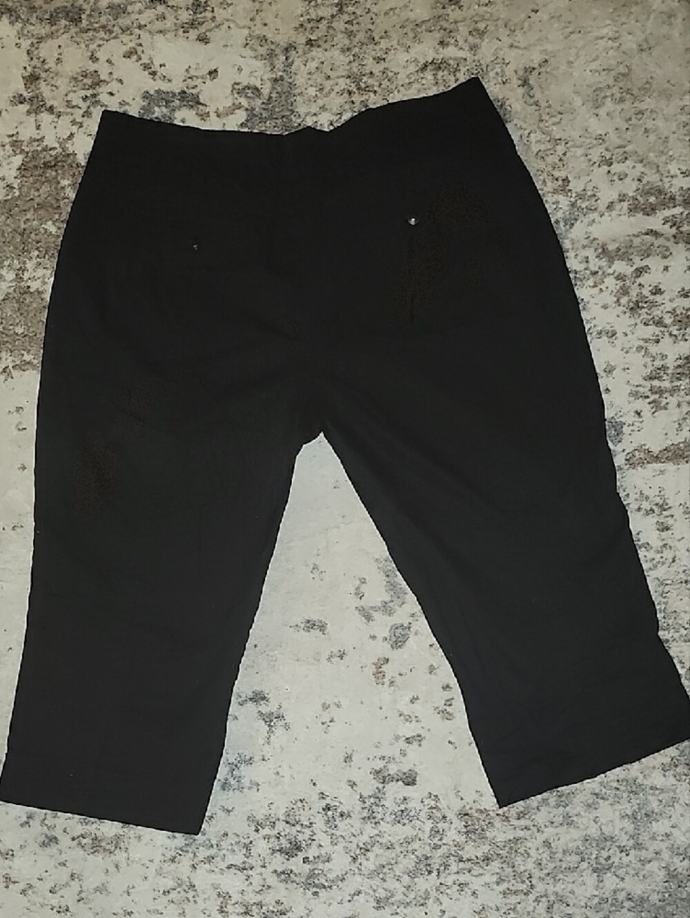Black Women’s Gloria Vanderbilt Stretch Casual Crop Pants Size 14 - Picture 4 of 7
